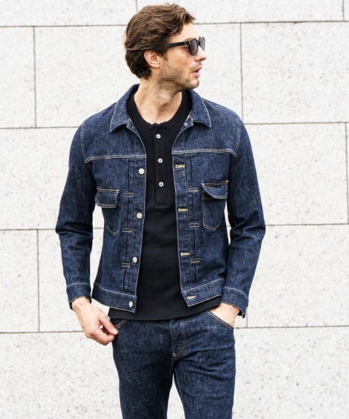 wjk（ダヴルジェイケイ）の「mj8923- denim jacket type2 (OW) デニム