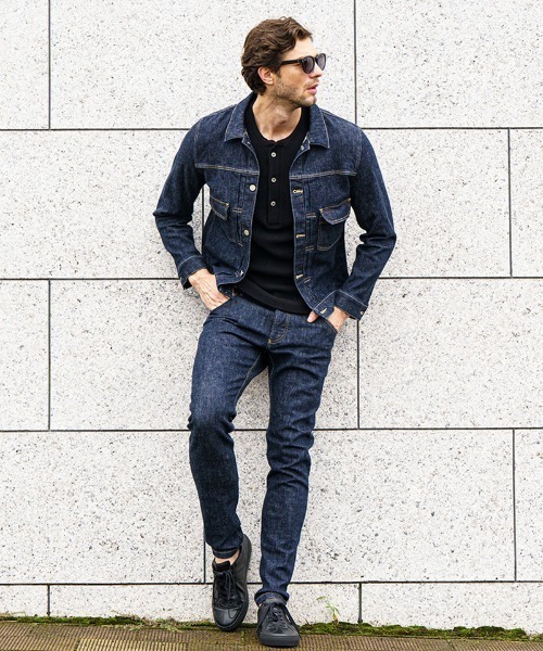 新品　WJK ダブルジェーケー　スウェット　デニムジャケット wjk（ダヴルジェイケイ）の「mj8923- denim jacket type2 (OW