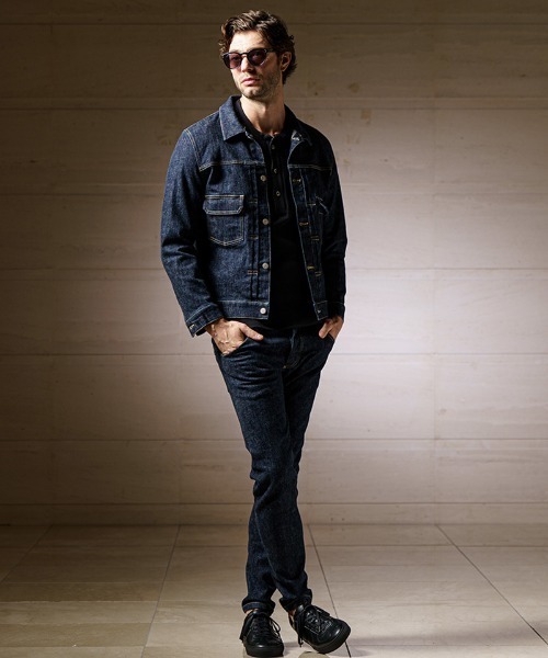 新品　WJK ダブルジェーケー　スウェット　デニムジャケット wjk（ダヴルジェイケイ）の「mj8923- denim jacket type2 (OW