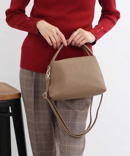 SHOO・LA・RUE（シューラルー）の「◆フェイクレザーコロンショルダー（ショルダーバッグ・レディース・ブラック/グレー/ダークグリーン・00）」の3枚目の写真