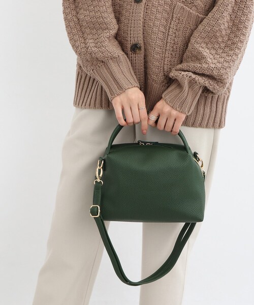 SHOO・LA・RUE（シューラルー）の「◆フェイクレザーコロンショルダー（ショルダーバッグ・レディース・ブラック/グレー/ダークグリーン・00）」の6枚目の写真