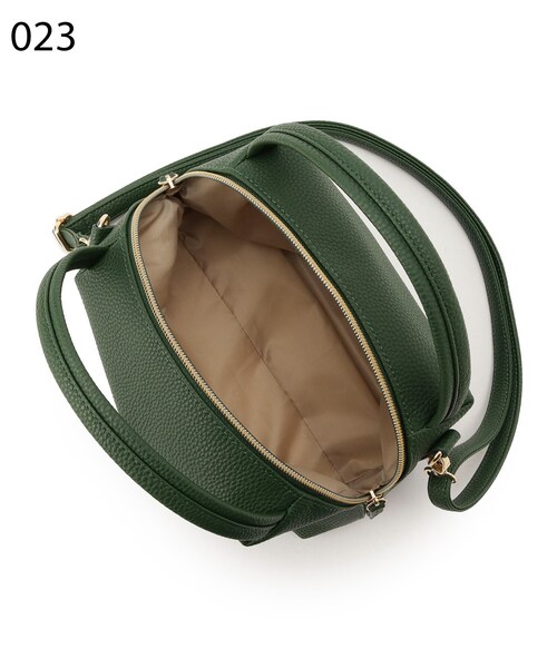 SHOO・LA・RUE（シューラルー）の「◆フェイクレザーコロンショルダー（ショルダーバッグ・レディース・ブラック/グレー/ダークグリーン・00）」の11枚目の写真