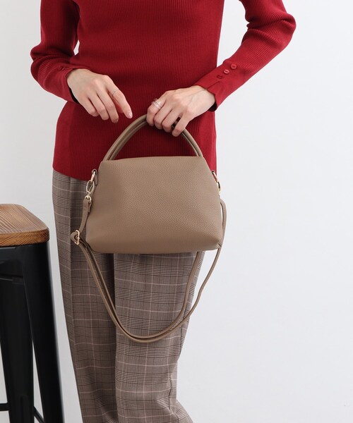 SHOO・LA・RUE（シューラルー）の「◆フェイクレザーコロンショルダー（ショルダーバッグ・レディース・ブラック/グレー/ダークグリーン・00）」の17枚目の写真