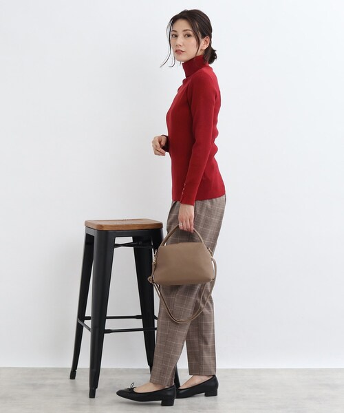 SHOO・LA・RUE（シューラルー）の「◆フェイクレザーコロンショルダー（ショルダーバッグ・レディース・ブラック/グレー/ダークグリーン・00）」の5枚目の写真