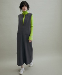 ADAM ET ROPE' | 【WEB限定・2WAY】キーネックジャンパースカート(ジャンパースカート)