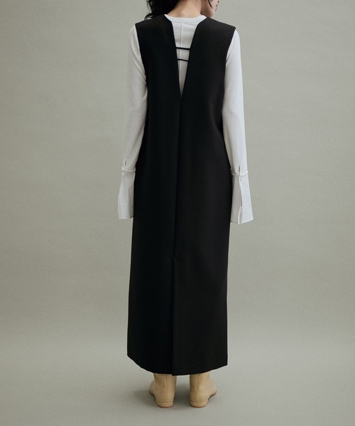 ADAM ET ROPE'(アダムエロペ)の「【WEB限定(一部店舗展開あり)】2WAYキーネックジャンパースカート(ジャンパースカート・レディース・ブラウン系その他2/ブラック/チャコールグレー・FREE)」の12枚目の写真