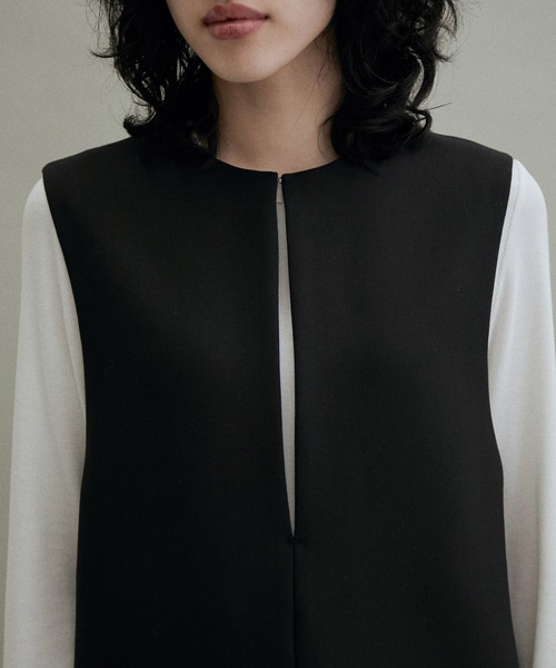 ADAM ET ROPE'(アダムエロペ)の「【WEB限定(一部店舗展開あり)】2WAYキーネックジャンパースカート(ジャンパースカート・レディース・ブラウン系その他2/ブラック/チャコールグレー・FREE)」の13枚目の写真