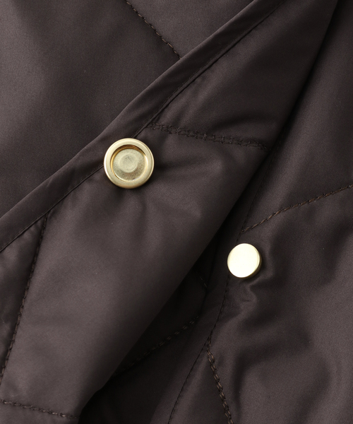 IENA（イエナ）の「キルティングケープ（ストール/ショール・レディース・アイボリー/チョコ・FREE）」の4枚目の写真