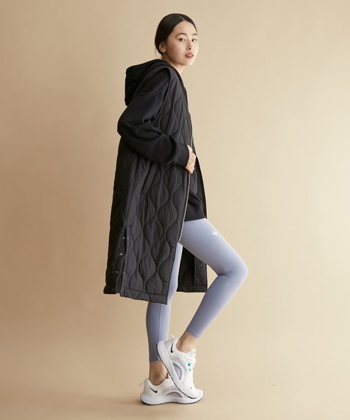 キルティングロングベスト