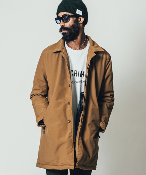 CRIMIE(クライミー)の「XD-CORE 3LAYER HYBRID LONG COAT(ダウンジャケット/コート・メンズ・ブラック/ベージュ・S/L/M/XL/XXL)」の17枚目の写真