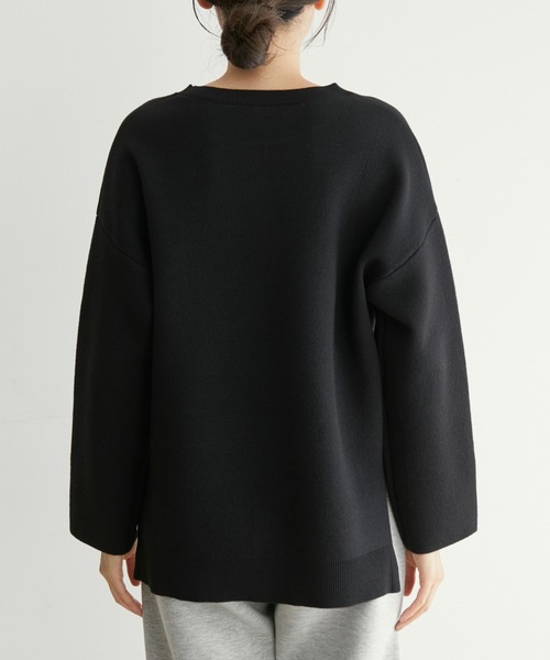 NERGY（ナージー）の「ストレッチニットプルオーバー（ニット/セーター・レディース・ブラック/イエロー/ベージュ・FREE）」の16枚目の写真