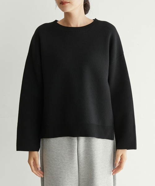 NERGY（ナージー）の「ストレッチニットプルオーバー（ニット/セーター・レディース・ブラック/イエロー/ベージュ・FREE）」の21枚目の写真