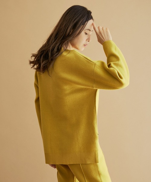 NERGY（ナージー）の「ストレッチニットプルオーバー（ニット/セーター・レディース・ブラック/イエロー/ベージュ・FREE）」の10枚目の写真