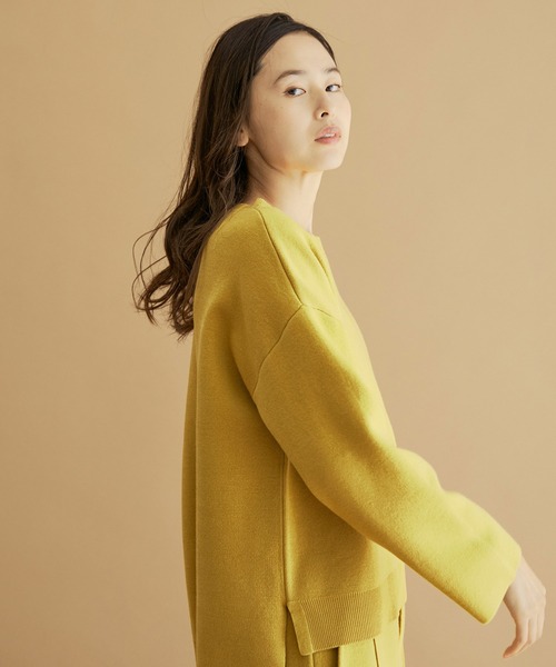 NERGY（ナージー）の「ストレッチニットプルオーバー（ニット/セーター・レディース・ブラック/イエロー/ベージュ・FREE）」の13枚目の写真