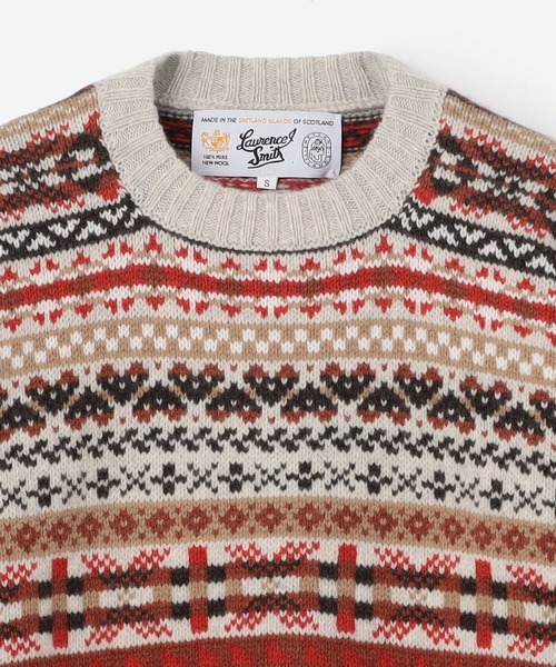 Laurence J Smith（ローレンスジェイスミス）の「LAURENCE J SMITH | フェアアイル クルーネックニット WOMEN（ニット/セーター・レディース・A/B・S）」の9枚目の写真
