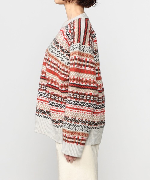 Laurence J Smith（ローレンスジェイスミス）の「LAURENCE J SMITH | フェアアイル クルーネックニット WOMEN（ニット/セーター・レディース・A/B・S）」の5枚目の写真