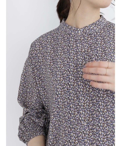 Samansa Mos2 blue（サマンサモスモスブルー）の「花柄ワンピース（ワンピース・レディース・ブラウン/ボルドー/チャコール・ﾌﾘ-）」の7枚目の写真