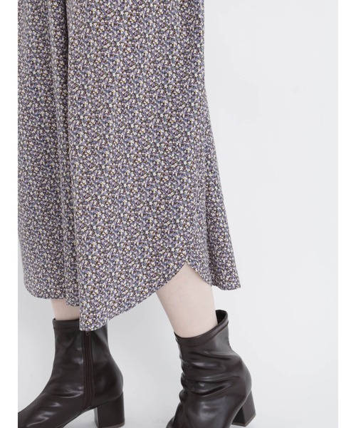 Samansa Mos2 blue（サマンサモスモスブルー）の「花柄ワンピース（ワンピース・レディース・ブラウン/ボルドー/チャコール・ﾌﾘ-）」の10枚目の写真