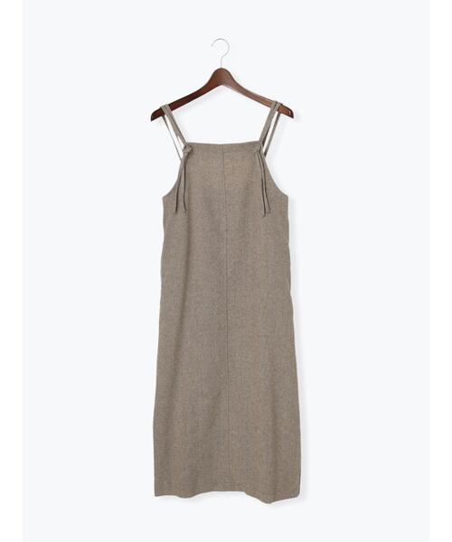 Te chichi TERRASSE(テチチテラス)の「ツイードジャンパースカート(ワンピース・レディース・ベージュ/グレー/ブラック・フリ-)」の1枚目の写真