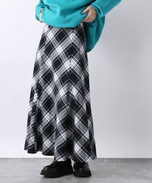 JEANASIS | チェックキリカエフレアスカート/181347(スカート)