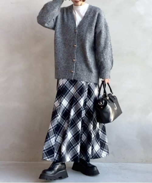 JEANASIS（ジーナシス）の「チェックキリカエフレアスカート/181347（スカート・レディース・ブラウン系その他/ブラック系その他・SMALL/MEDIUM）」の17枚目の写真