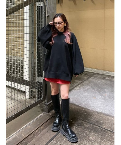 SLY（スライ）の「LIGHT ONS H/W COLOR S/SK-E ライトオンス ハイウエスト カラー ショートスカート デニム カラーデニム セットアップ可能（デニムスカート・レディース・レッド・0/1/2）」の19枚目の写真