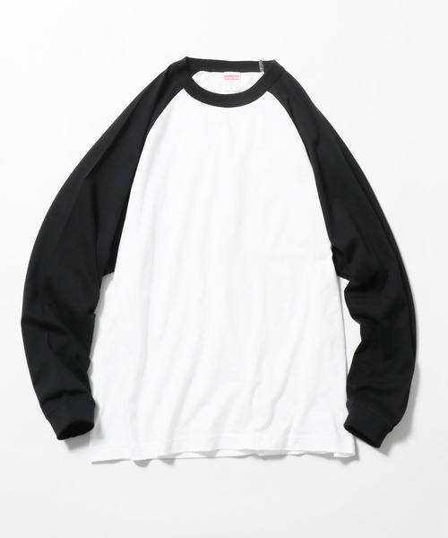 ROOPTOKYO（ループトウキョウ）の「【UNITED ATHLE】ラグラン ロングスリーブ Tシャツ（Tシャツ/カットソー・メンズ・ホワイト×グリーン/ホワイト×ブラック/ホワイト×ネイビー/ホワイト系その他・M/XL/L）」の9枚目の写真