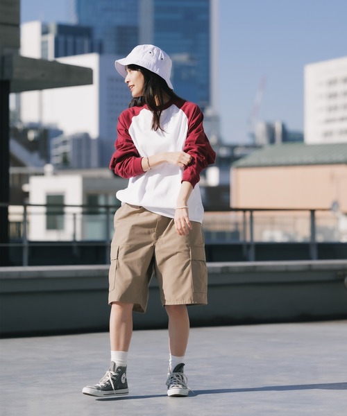 ROOPTOKYO（ループトウキョウ）の「【UNITED ATHLE】ラグラン ロングスリーブ Tシャツ（Tシャツ/カットソー・メンズ・ホワイト×グリーン/ホワイト×ブラック/ホワイト×ネイビー/ホワイト系その他・M/XL/L）」の14枚目の写真