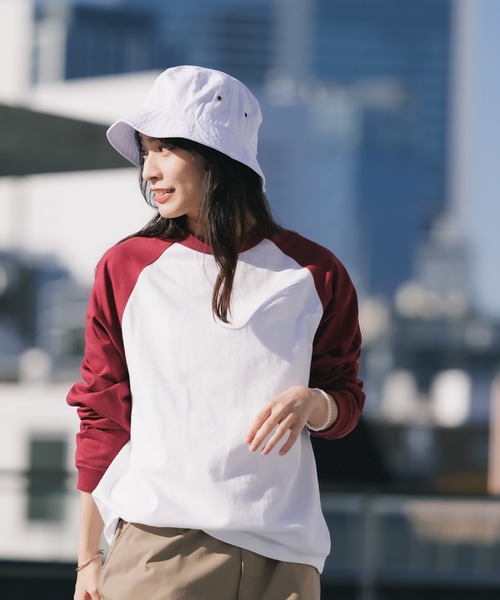 ROOPTOKYO（ループトウキョウ）の「【UNITED ATHLE】ラグラン ロングスリーブ Tシャツ（Tシャツ/カットソー・メンズ・ホワイト×グリーン/ホワイト×ブラック/ホワイト×ネイビー/ホワイト系その他・M/XL/L）」の13枚目の写真