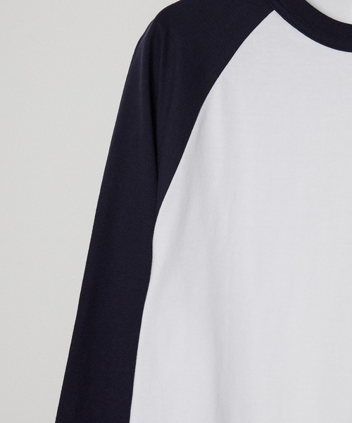 ROOPTOKYO（ループトウキョウ）の「【UNITED ATHLE】ラグラン ロングスリーブ Tシャツ（Tシャツ/カットソー・メンズ・ホワイト×グリーン/ホワイト×ブラック/ホワイト×ネイビー/ホワイト系その他・M/XL/L）」の17枚目の写真