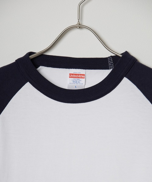 ROOPTOKYO（ループトウキョウ）の「【UNITED ATHLE】ラグラン ロングスリーブ Tシャツ（Tシャツ/カットソー・メンズ・ホワイト×グリーン/ホワイト×ブラック/ホワイト×ネイビー/ホワイト系その他・M/XL/L）」の16枚目の写真