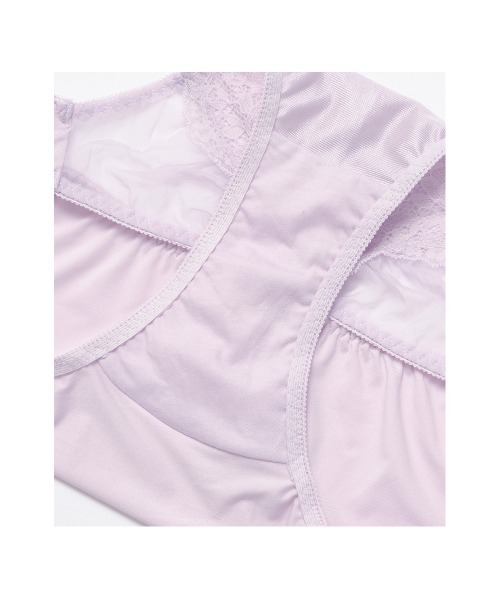 PEACH JOHN（ピーチジョン）の「【自然な高さと丸みバストをメイク】サイドチュールレースブラジャー＆ショーツセットなちゅこれ（ブラ&ショーツ・レディース・ラベンダー・A70/A75/B65/B70/B75/C65/C70/C75/D65/D70/D75/E70/E75）」の9枚目の写真