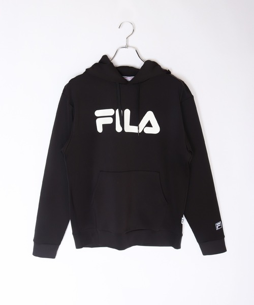 FILA(フィラ)の「FILA とろみポンチ ロゴ プルオーバーパーカー(パーカー・メンズ・グリーン/ブルー/ネイビー/ブラック・L/M/LL)」の5枚目の写真