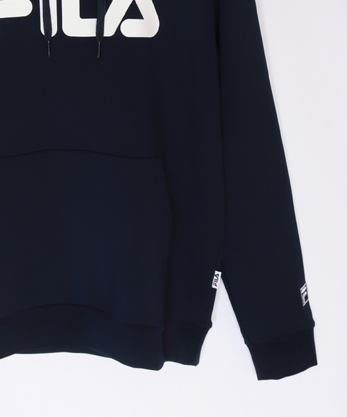 FILA(フィラ)の「FILA とろみポンチ ロゴ プルオーバーパーカー(パーカー・メンズ・グリーン/ブルー/ネイビー/ブラック・L/M/LL)」の17枚目の写真