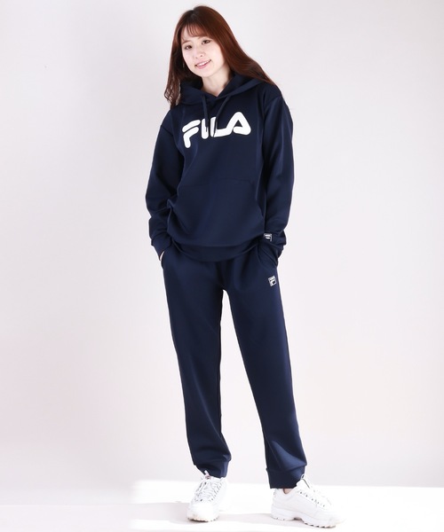 FILA(フィラ)の「FILA とろみポンチ ロゴ プルオーバーパーカー(パーカー・メンズ・グリーン/ブルー/ネイビー/ブラック・L/M/LL)」の19枚目の写真
