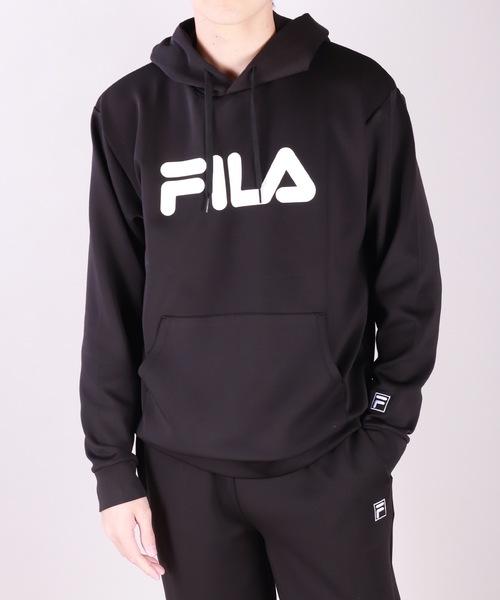 FILA(フィラ)の「FILA とろみポンチ ロゴ プルオーバーパーカー(パーカー・メンズ・グリーン/ブルー/ネイビー/ブラック・L/M/LL)」の22枚目の写真