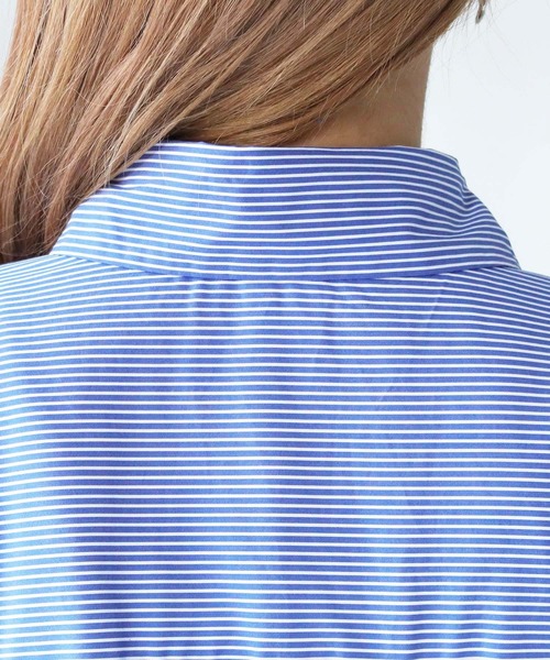 HER CLOSET（ハークローゼット）の「【shemoshelly】WEB限定デザインワイドスリーブビッグシャツ（シャツ/ブラウス・レディース・ブラック/ホワイト/ブルー/ライトイエロー・M）」の13枚目の写真