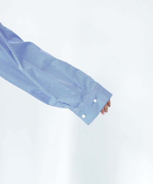 HER CLOSET（ハークローゼット）の「【shemoshelly】WEB限定デザインワイドスリーブビッグシャツ（シャツ/ブラウス・レディース・ブラック/ホワイト/ブルー/ライトイエロー・M）」の22枚目の写真