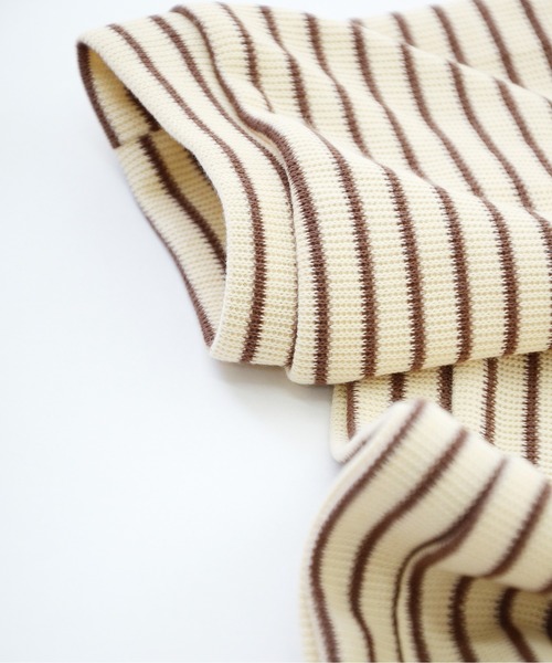 ibeul_（イベール）の「クルーネックボーダートップス（Tシャツ/カットソー・レディース・ブラック/ベージュ・FREE）」の14枚目の写真