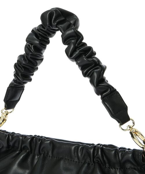 YECCA VECCA（イェッカヴェッカ）の「2wayギャザークラッチバッグ（エコバッグ/サブバッグ・レディース・ベージュ/シルバー/ブラック・FREE）」の20枚目の写真