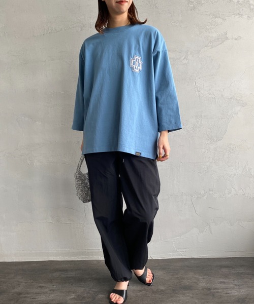 PENDLETON（ペンドルトン）の「[PENDLETON/ペンドルトン] 別注 ネイティブ柄バックプリント 7分袖Tシャツ（Tシャツ/カットソー・レディース・ホワイト/ブラック/ブルー・S/M/L/XL）」の8枚目の写真