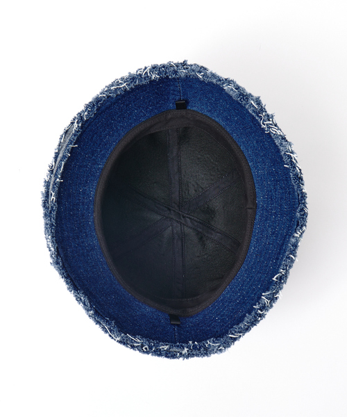 ABAHOUSE（アバハウス）の「【RUBEN/ルーベン】DNIM FRINGE METROHAT / デニム フリンジ メトロハット（ハット・メンズ・ブラック/ホワイト/インディゴブルー・フリー）」の11枚目の写真