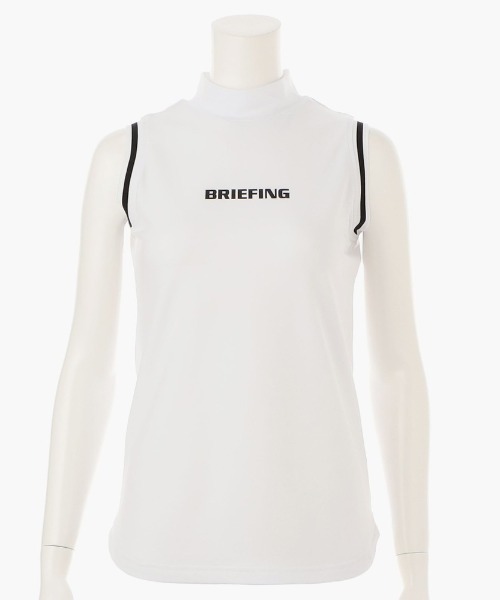BRIEFING（ブリーフィング）の「【ブリーフィングゴルフ】WOMENS TOUR NO SLEEVE HIGH NECK（ポロシャツ・レディース・パープル/グレー/ブラック/オリーブ/ホワイト/ネイビー・M/S）」の3枚目の写真