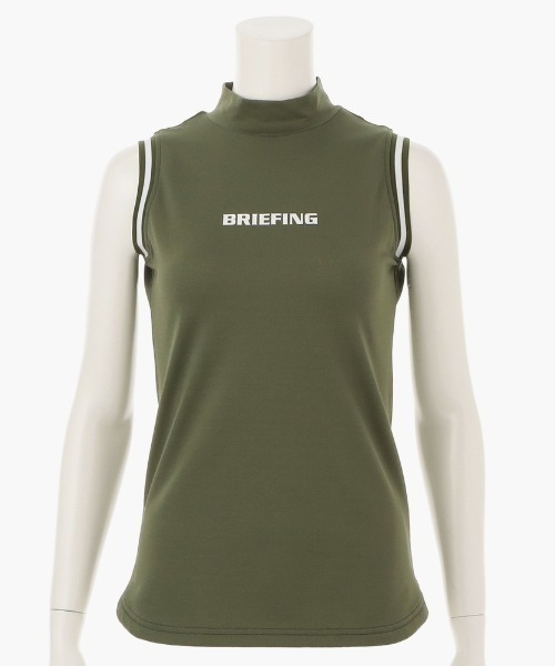 BRIEFING（ブリーフィング）の「【ブリーフィングゴルフ】WOMENS TOUR NO SLEEVE HIGH NECK（ポロシャツ・レディース・パープル/グレー/ブラック/オリーブ/ホワイト/ネイビー・M/S）」の5枚目の写真