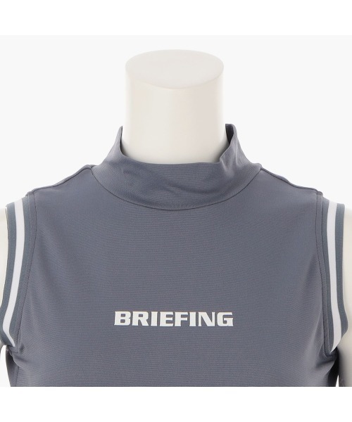 BRIEFING（ブリーフィング）の「【ブリーフィングゴルフ】WOMENS TOUR NO SLEEVE HIGH NECK（ポロシャツ・レディース・パープル/グレー/ブラック/オリーブ/ホワイト/ネイビー・M/S）」の22枚目の写真