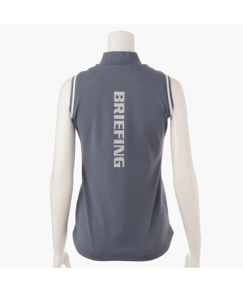BRIEFING（ブリーフィング）の「【ブリーフィングゴルフ】WOMENS TOUR NO SLEEVE HIGH NECK（ポロシャツ・レディース・パープル/グレー/ブラック/オリーブ/ホワイト/ネイビー・M/S）」の20枚目の写真