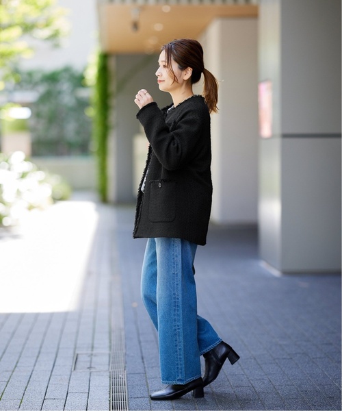 JOURNAL STANDARD(ジャーナルスタンダード)の「■■■《追加4》ツイードジャケット(ノーカラージャケット・レディース・ブラック・FREE)」の9枚目の写真