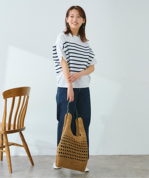 Chez toi(シェトワ)の「アイレットアップスリーブプルオーバー(ニット/セーター・レディース・イエロー/オフホワイト/ブラック/アイボリー・FREE)」の16枚目の写真