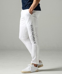 LUXEAKMPLUS（リュクスエイケイエムプラス）の「LUXEAKMPLUS(リュクスエイケイエムプラス)サイドロゴ スーパーストレッチ ロングパンツ スラックス（その他パンツ）」