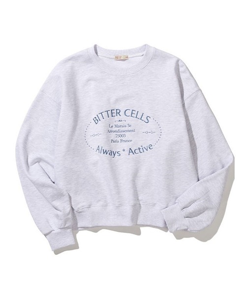 BITTER CELLS(ビターセルズ)の「BITTER CELLS/ANNE プルオーバー(ウラケ) 2193588(スウェット・レディース・ネイビー/ピンク/ライトグレー・SMALL/MEDIUM)」の22枚目の写真
